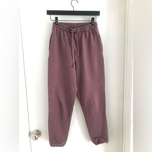 Meshki women’s burgundy joggers sweatpants size Xs